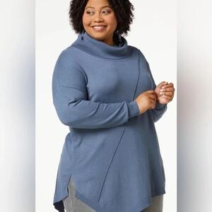 ❄️ Cato PLUS SIZE COWL TUNIC SWEATER CHINA BLUE VARIOUS SIZES AVAILABLE